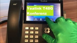 Yealink T48G Telefon Konferenz einrichten GfK System GmbH