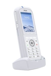 weißes Telefon