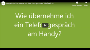 Youtube Tutorial GfK System GmbH Wie übernehme ich ein Telefongespräch am Handy